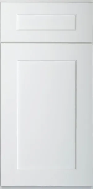 Shaker White 60" x 34.5" x 21" Four Door, Three Drawer, Two False Drawer Vanity Cabinet
