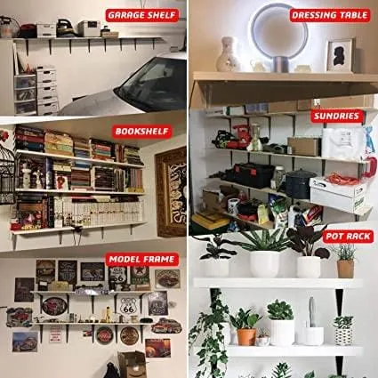 Shelf Brackets - Heavy Duty L Bracket Corner Brace Support, Brackets Metal Joint Angle Bracket for Hanging, Floating Shelves Bracket for Shelf