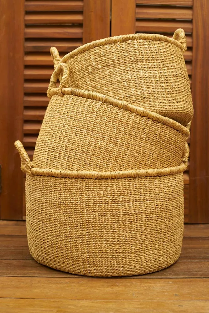 Short Bolga Laundry Basket