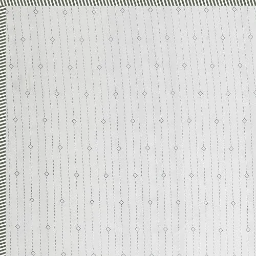 SHUBH BELLA Cotton Reversible AC Dohar Double Bed Dohar | Lightweight Quilt | Summer Special Dohar | Soft Cotton Blanket for AC Room (Cream&Green)