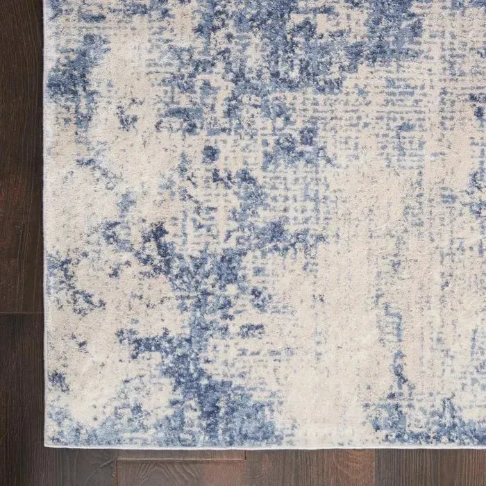 Silky Textures SLY01 Ivory/Blue Rug