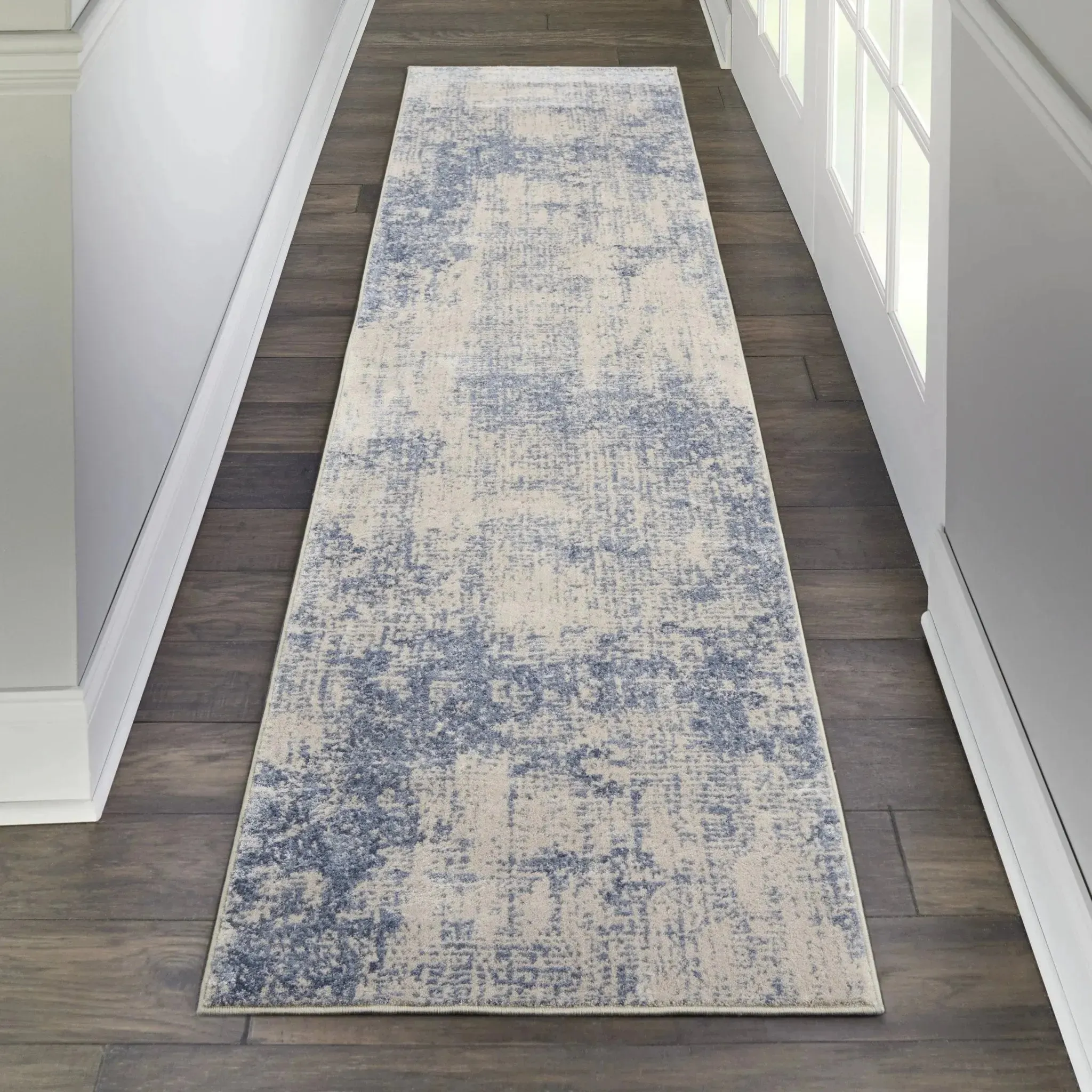 Silky Textures SLY01 Ivory/Blue Rug