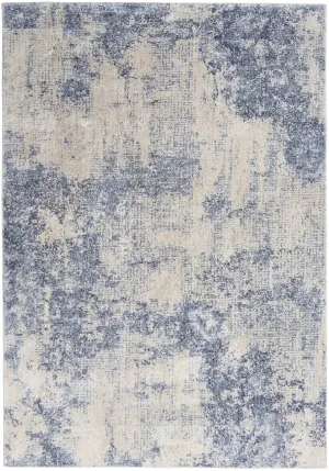 Silky Textures SLY01 Ivory/Blue Rug