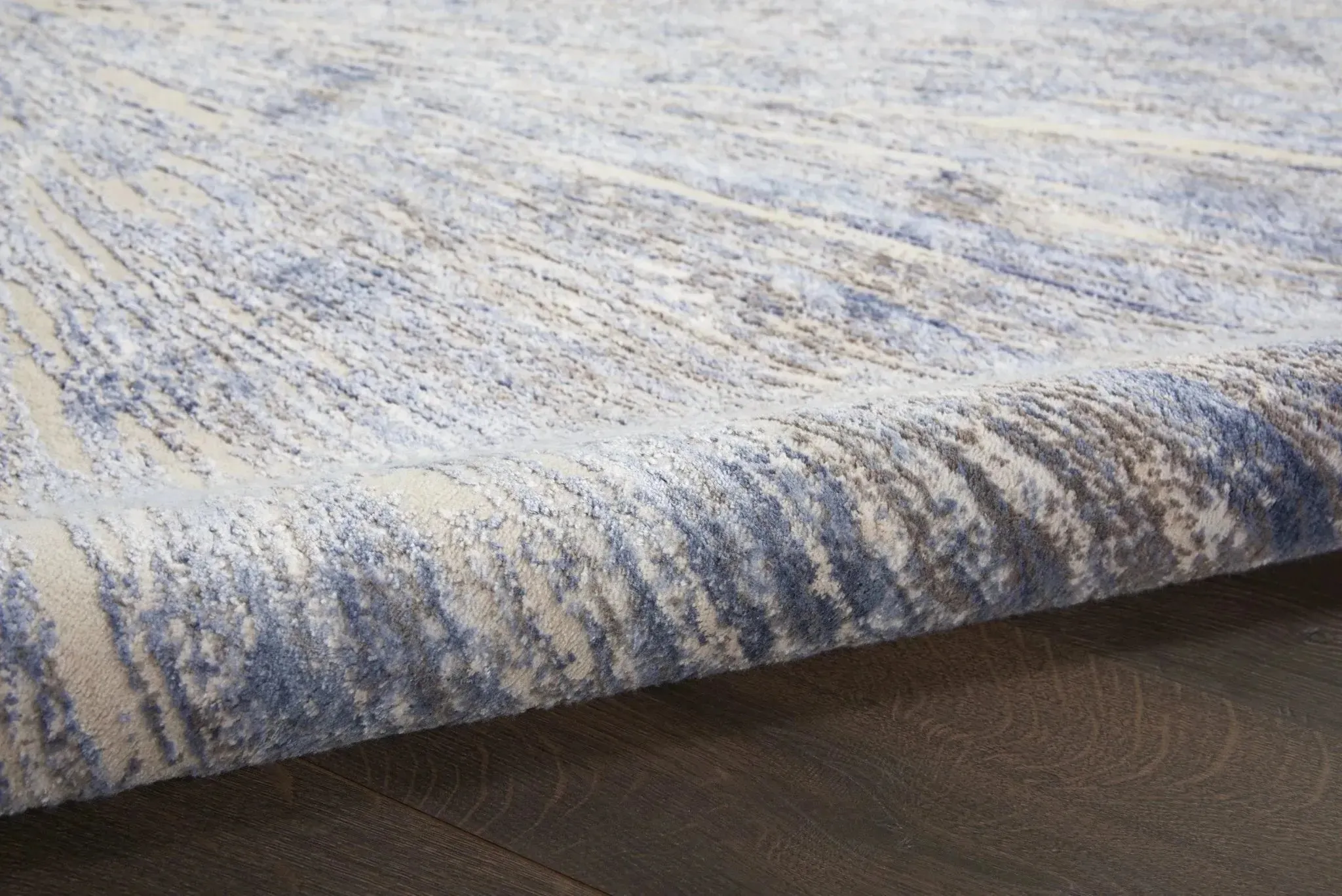 Silky Textures SLY05 Blue/Grey Rug
