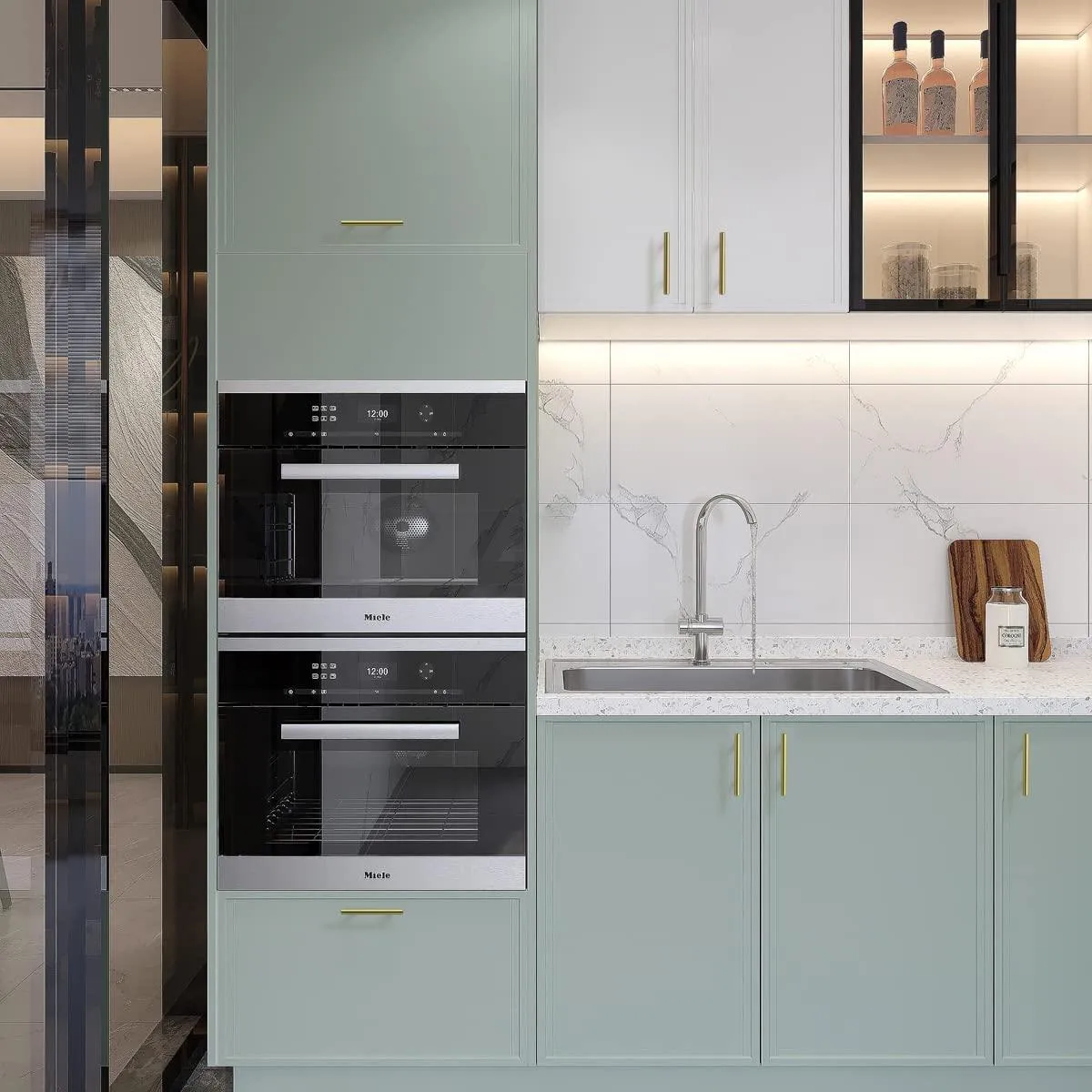 Solid Brass T-bar Kitchen Cabinet Handles