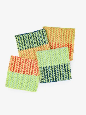 Squiggle Coaster Set: Lime (Set of 4)