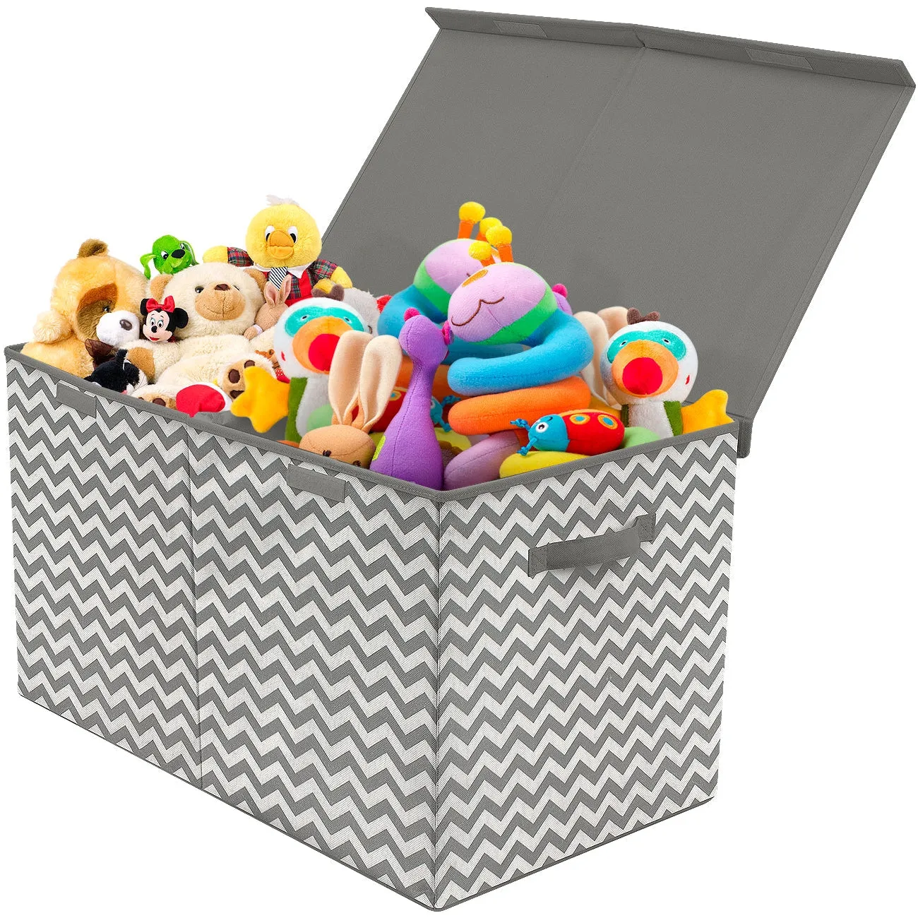 Storage Fabric Toy Chest (Chevron Pattern)