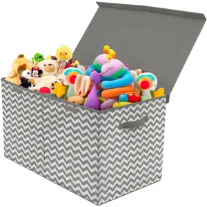Storage Fabric Toy Chest (Chevron Pattern)