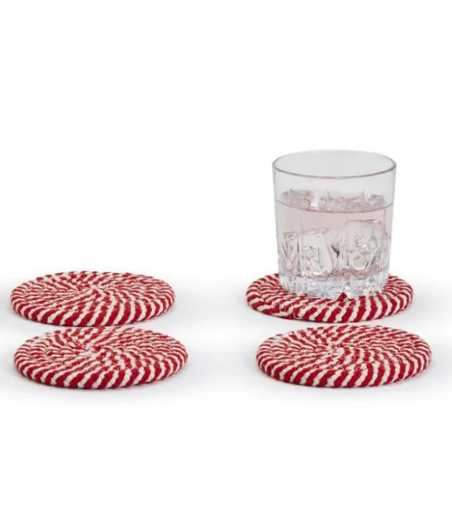 Stripe Braided Coasters