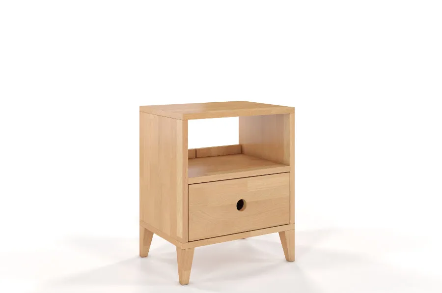 SUND Beech Bedside Cabinet