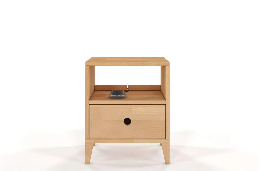 SUND Beech Bedside Cabinet
