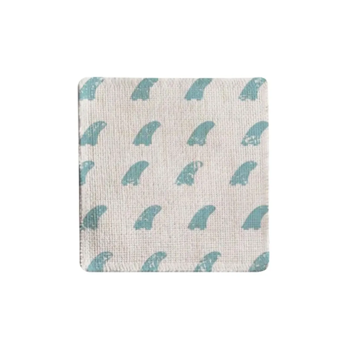 Surf Fins Fabric Coaster