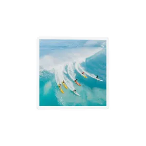 Surfing on Sea Ceramic Coaster