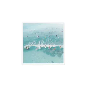 Surfing Scene Ceramic Coaster