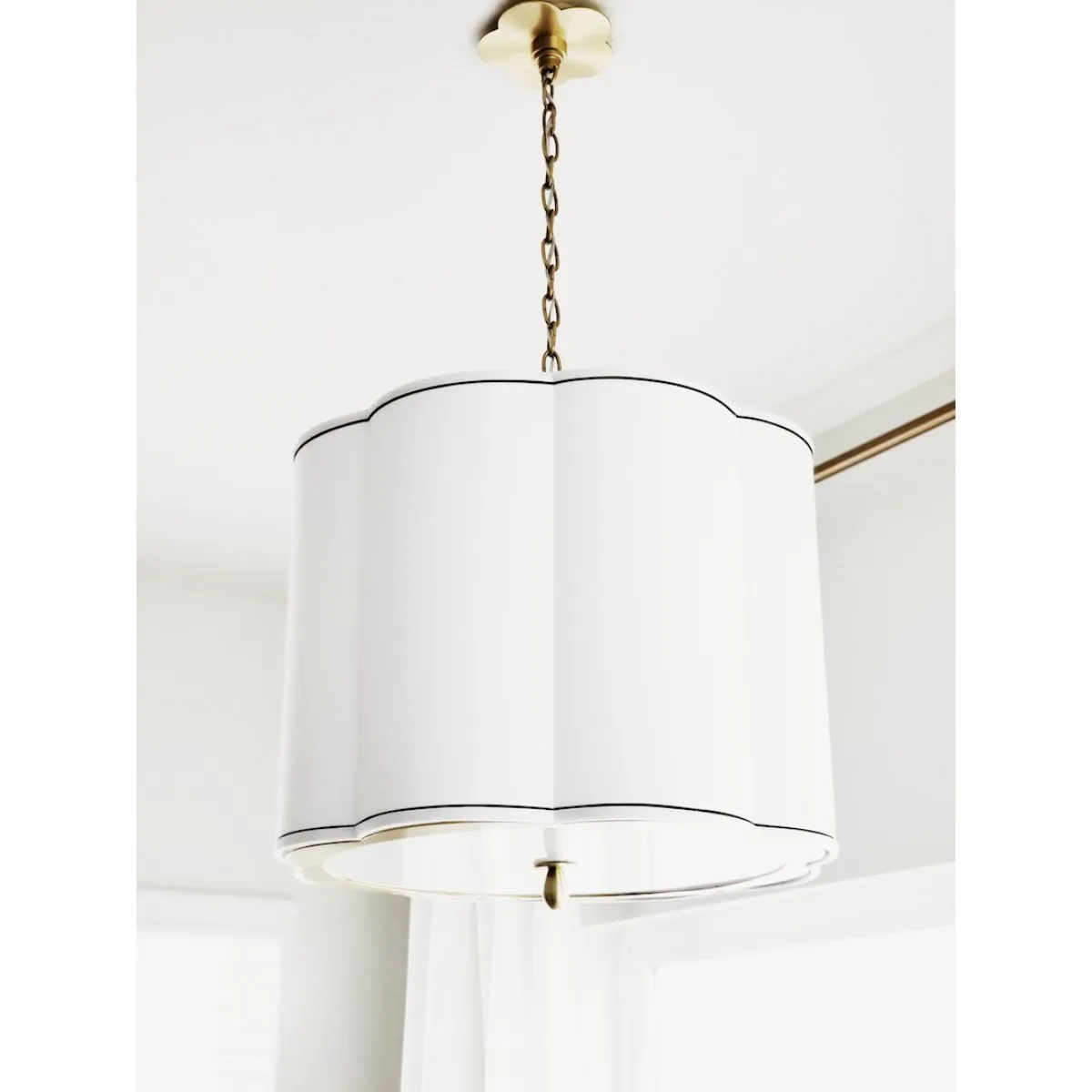 Sweeny 25 in. 5 Lights Chandelier Antique Brass Finish