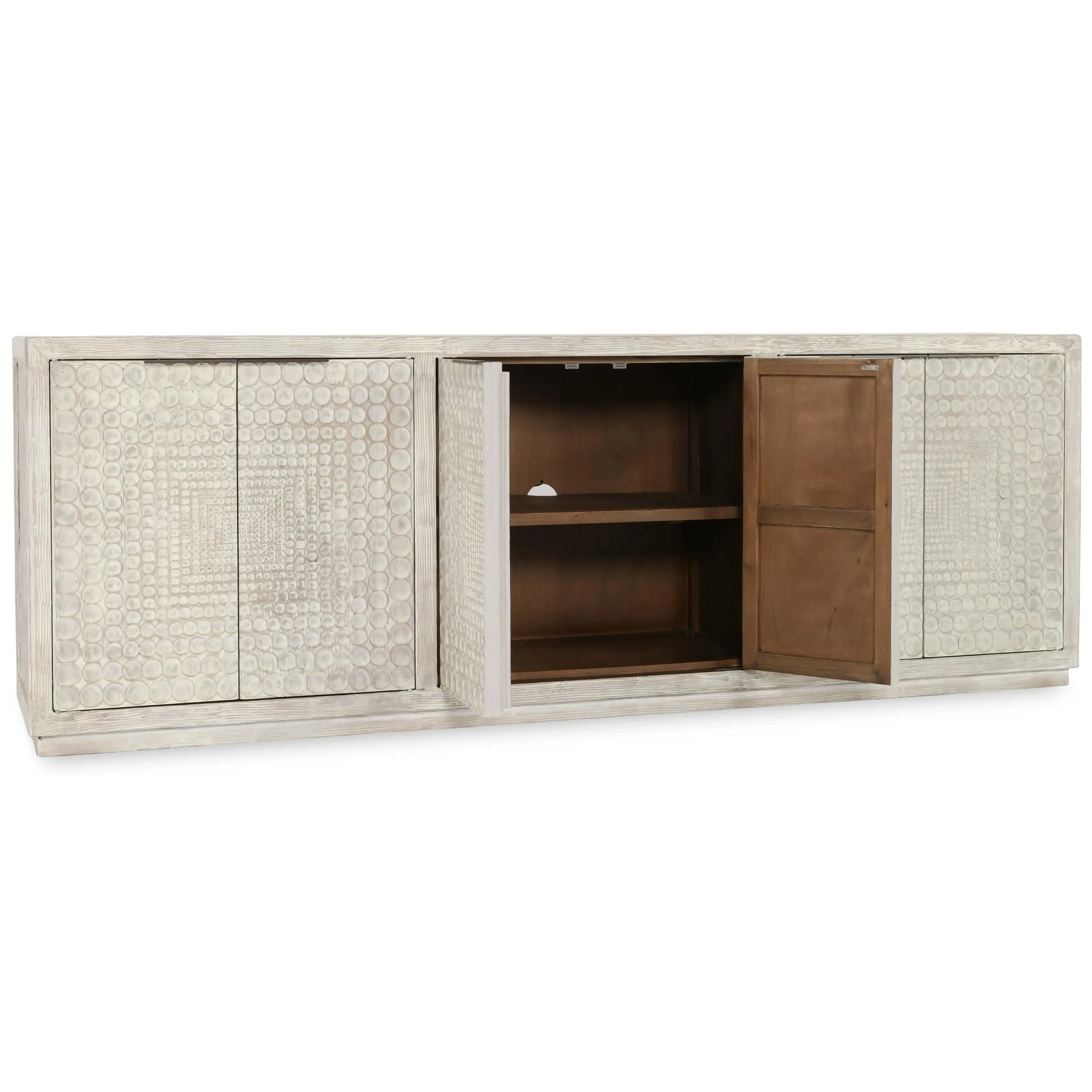 Tafari 4 Door Cabinet, Timeworn Cream