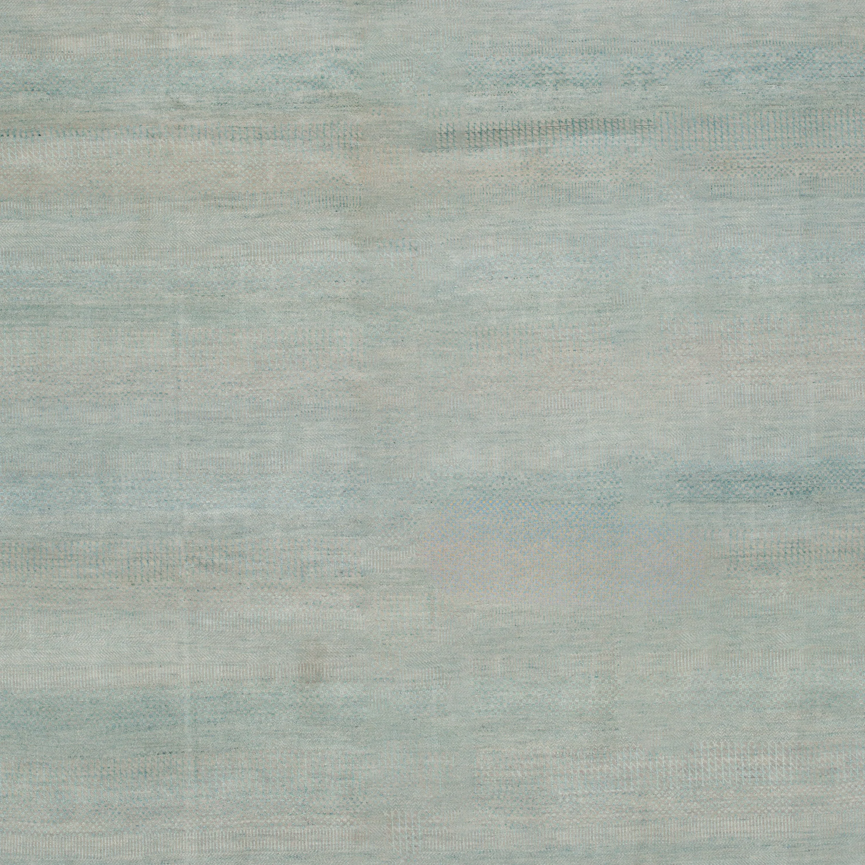 Teal Solid Indo Savannah Rug - 7'10" x 10'3"