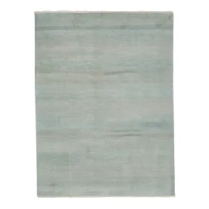 Teal Solid Indo Savannah Rug - 7'10" x 10'3"