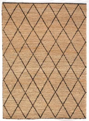 Tempest 170cm x 230cm Jute Rug - Black