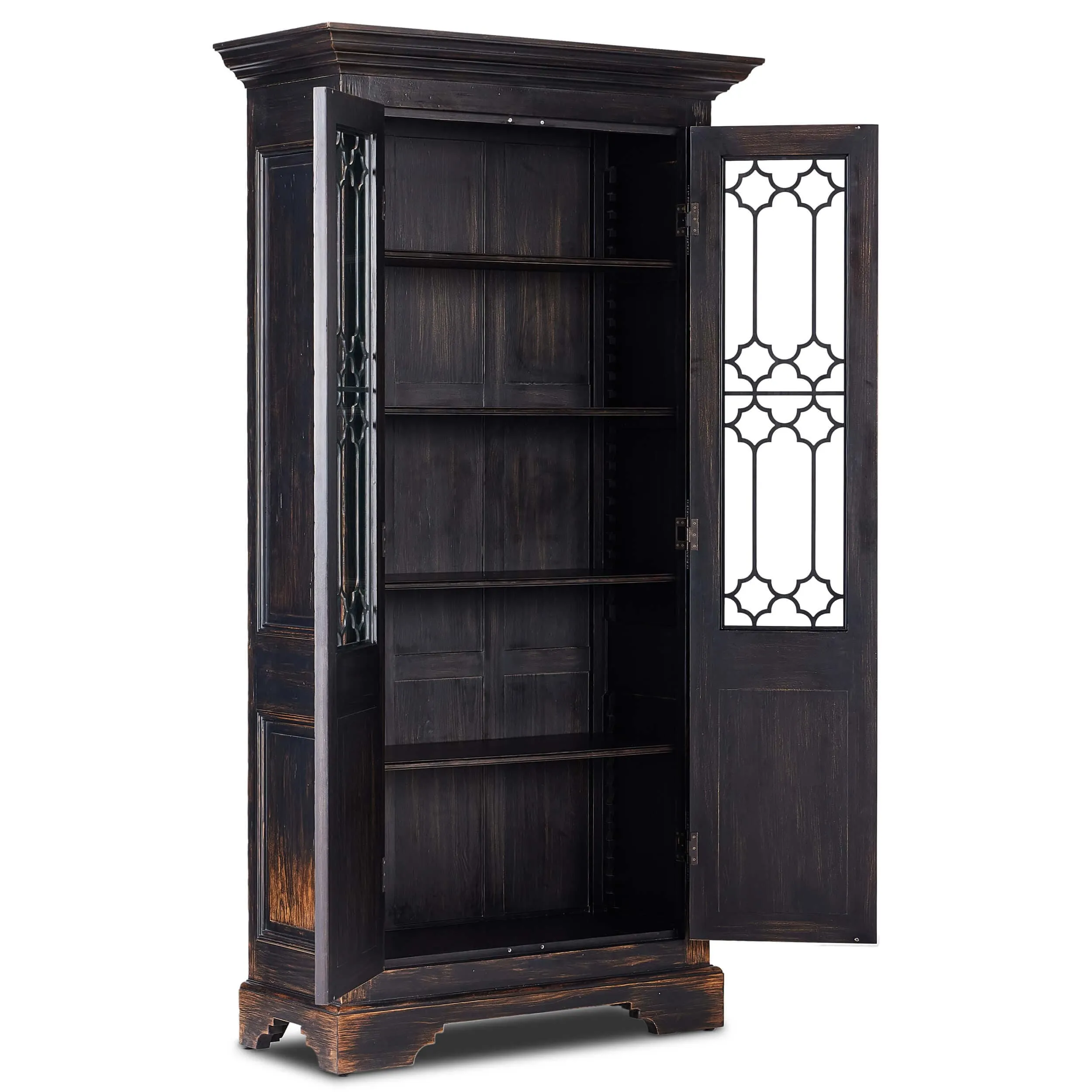 The Johnny Walker Doors Cabinet, Distressed Black
