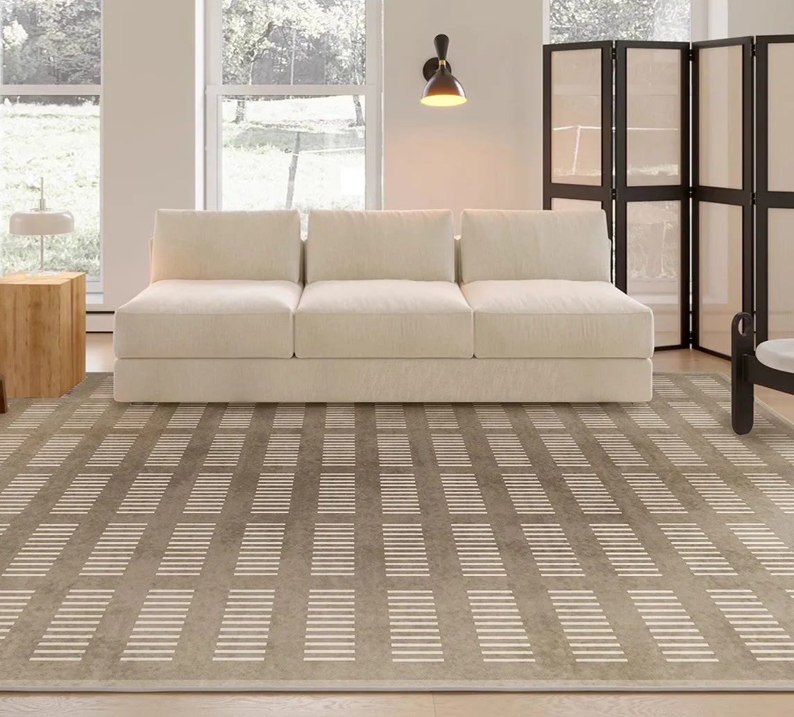 Thick Soft Floor Carpets for Living Room, Dining Room Modern Rugs, Modern Living Room Rug Placement Ideas, Soft Contemporary Rugs for Bedroom