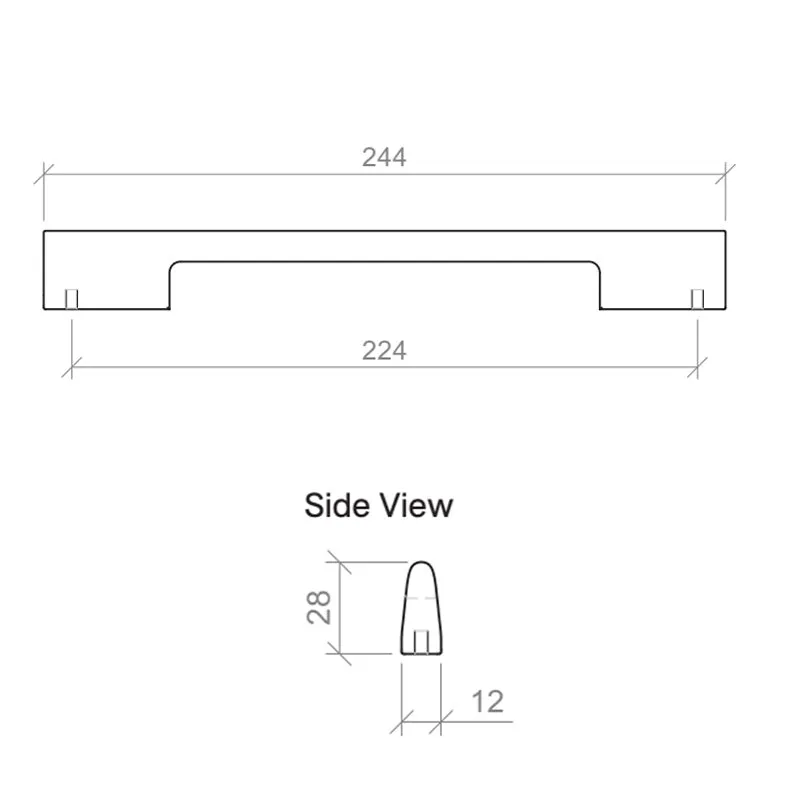 Timberline Arch 244mm Handle - Brushed Nickel