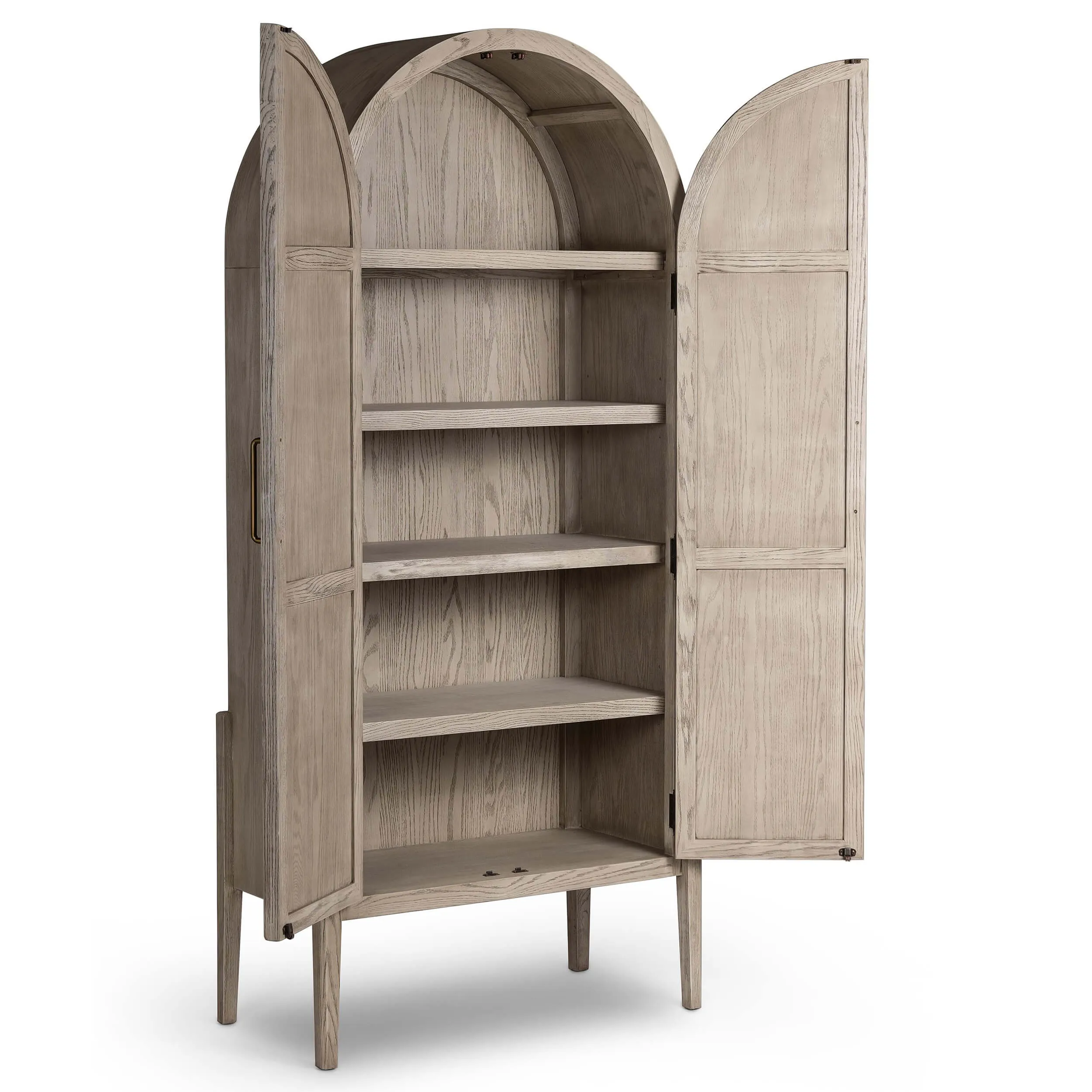 Tolle Panel Door Cabinet, Rustic White