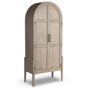 Tolle Panel Door Cabinet, Rustic White