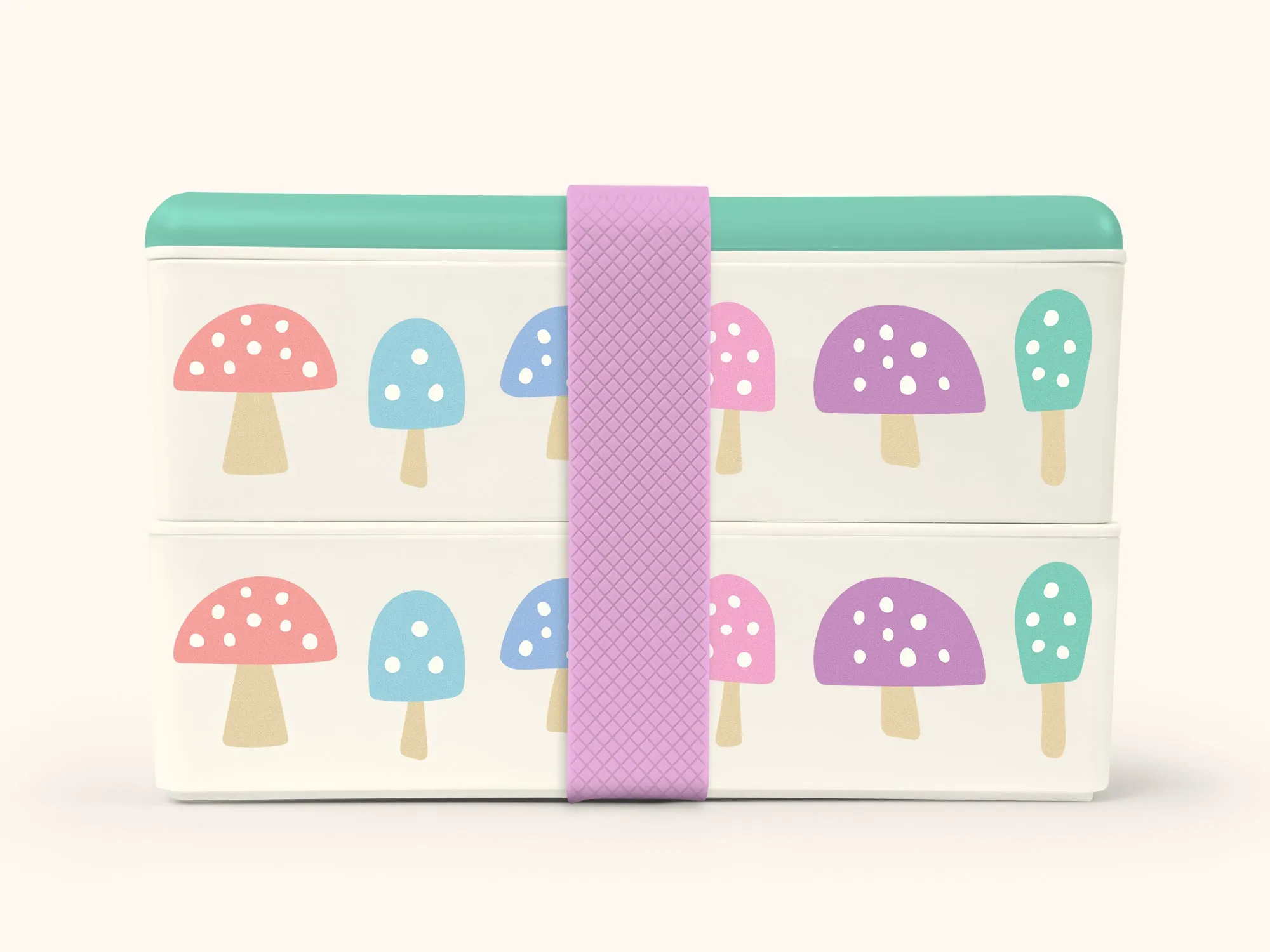 Totally Toadstool Pastel Snack Size Bento Box