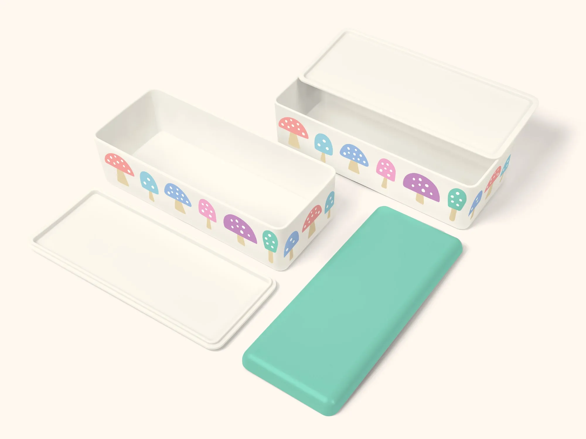 Totally Toadstool Pastel Snack Size Bento Box