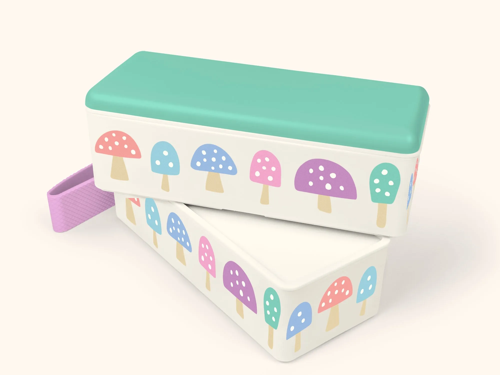 Totally Toadstool Pastel Snack Size Bento Box
