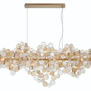 Trento 56 in. 15 Lights Chandelier Gold Finish