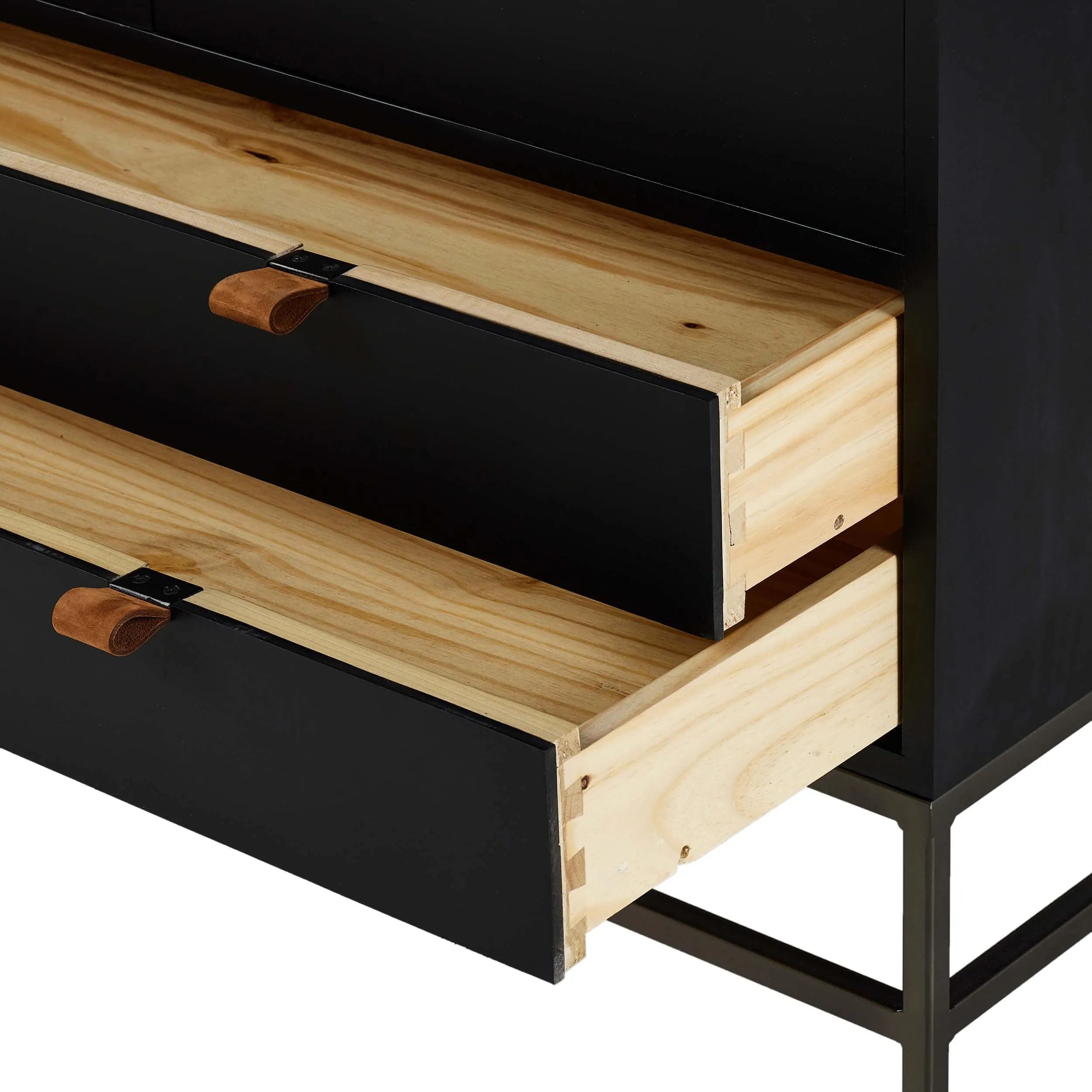 Trey Bar Cabinet, Black Wash Poplar