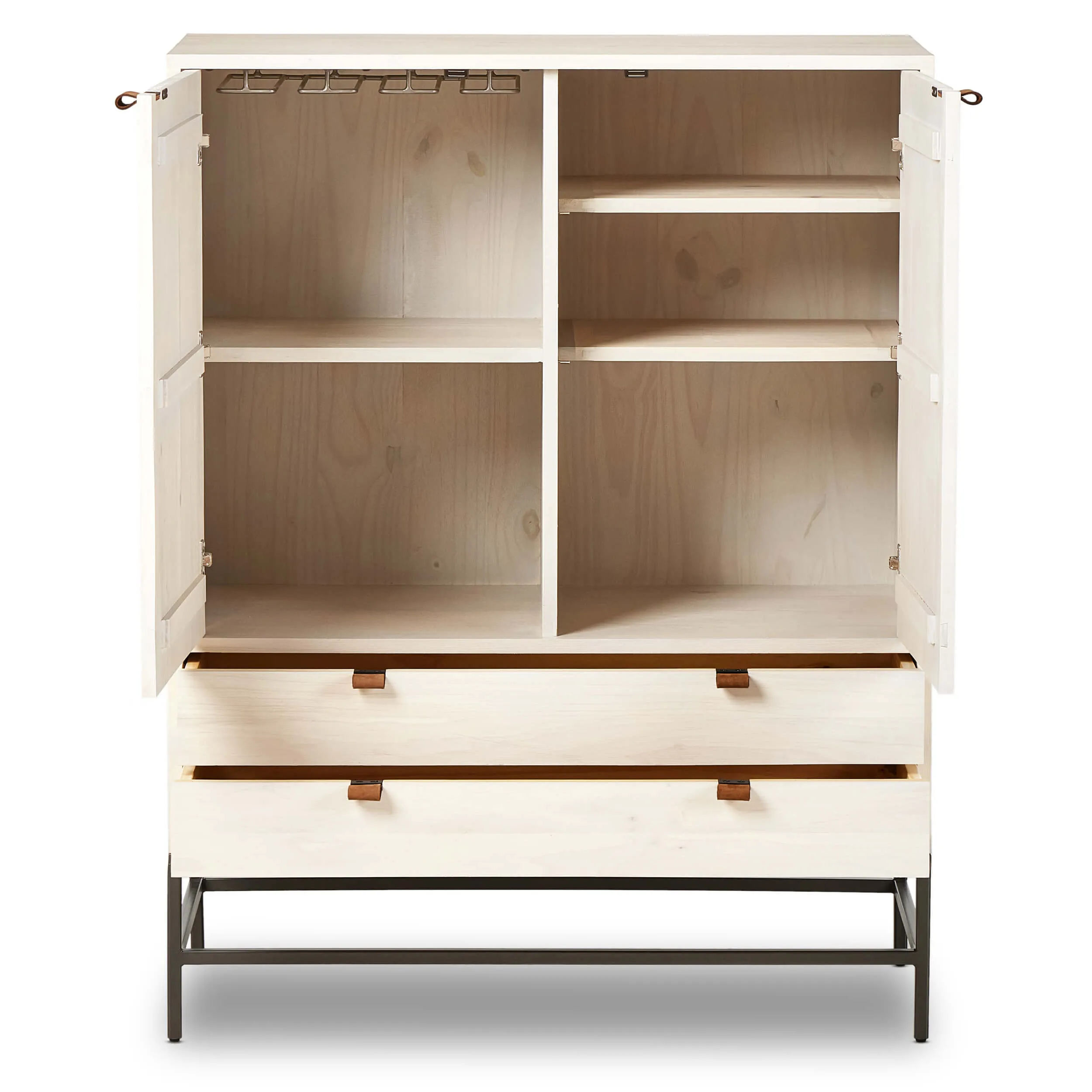 Trey Bar Cabinet, Dove Poplar
