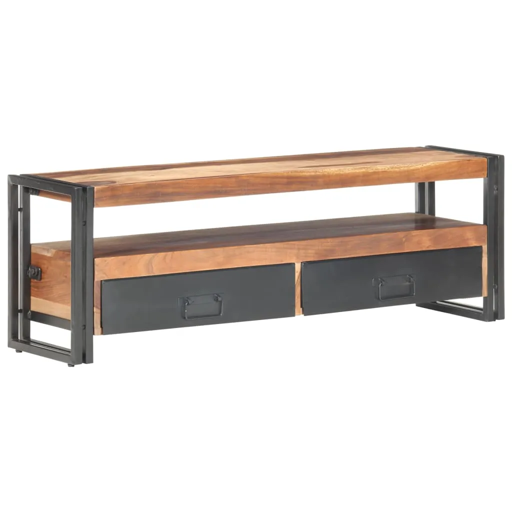 TV Cabinet 120x30x40 cm Solid Wood with Sheesham Finish