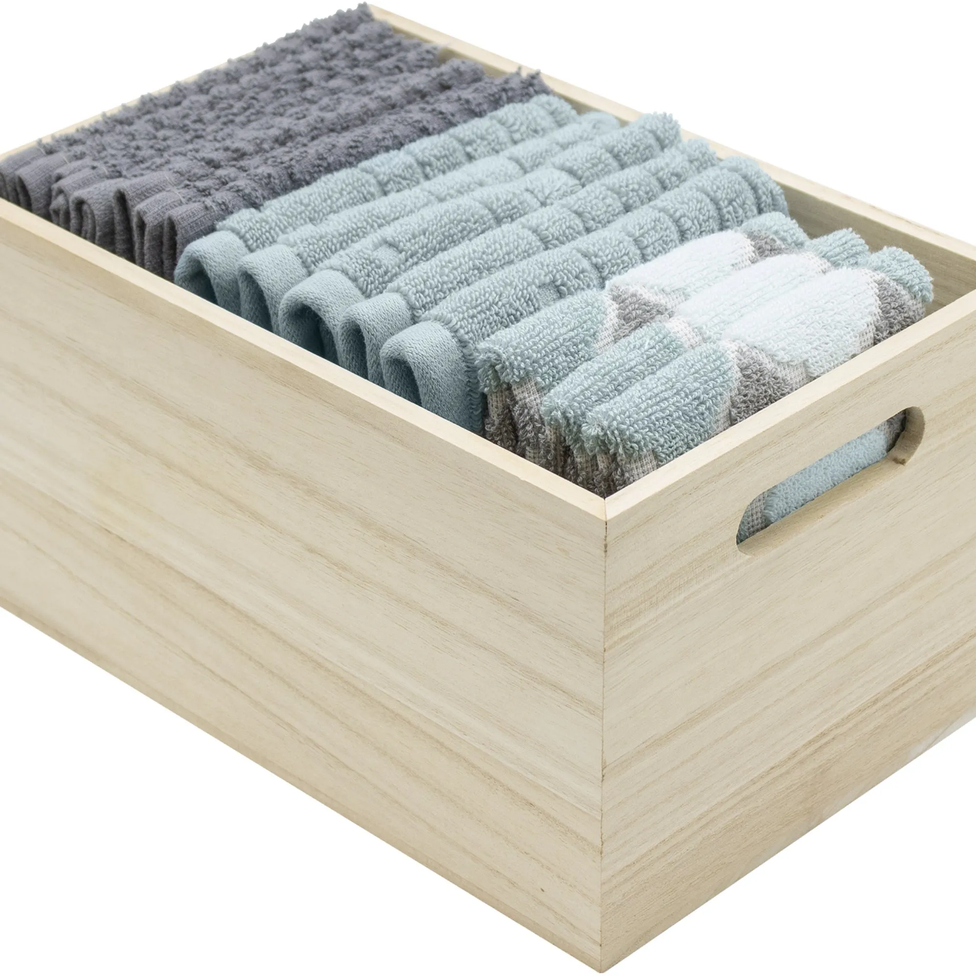Unfinished Wood Box Crates (4 Piece)