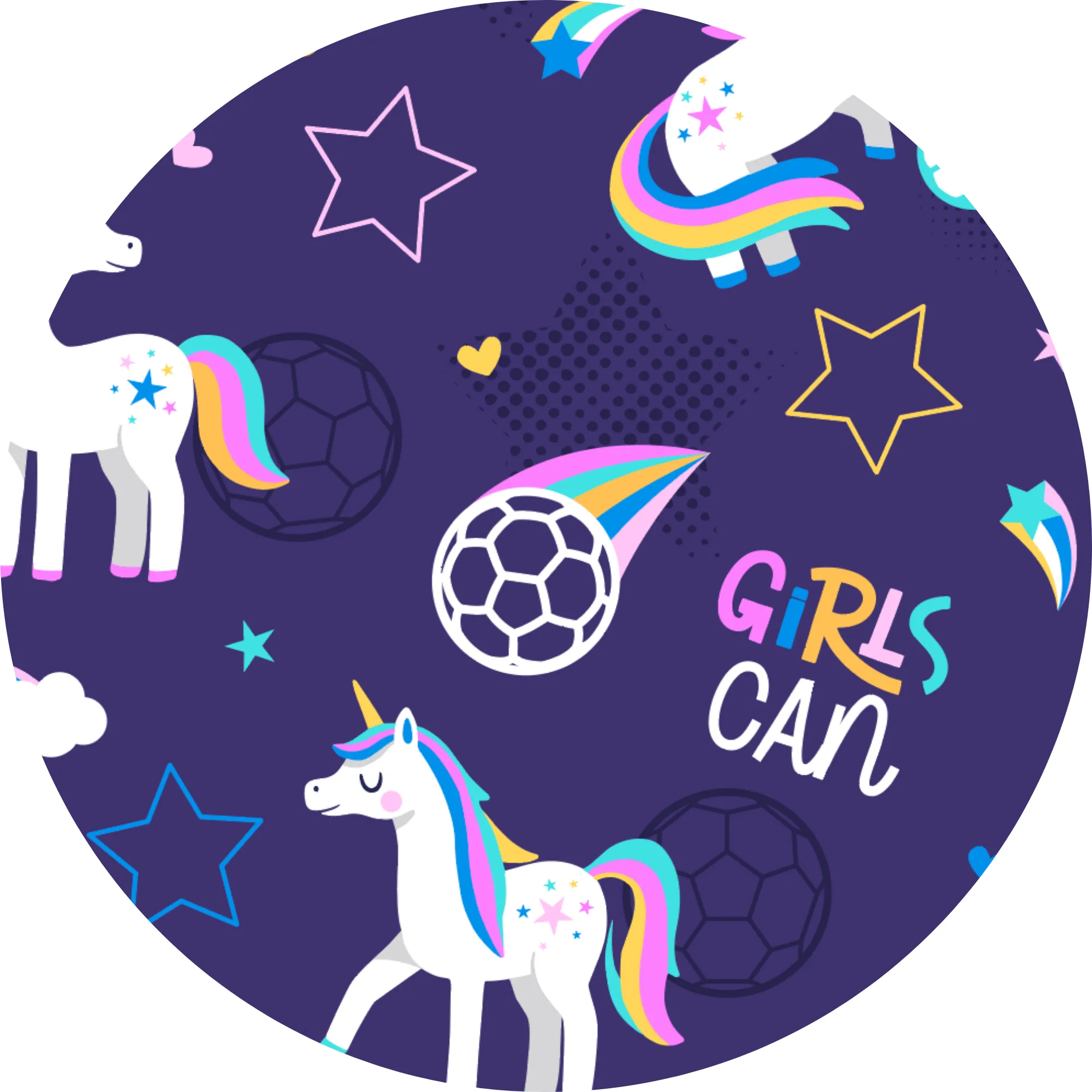 Unicorn Goals Clip  Bow