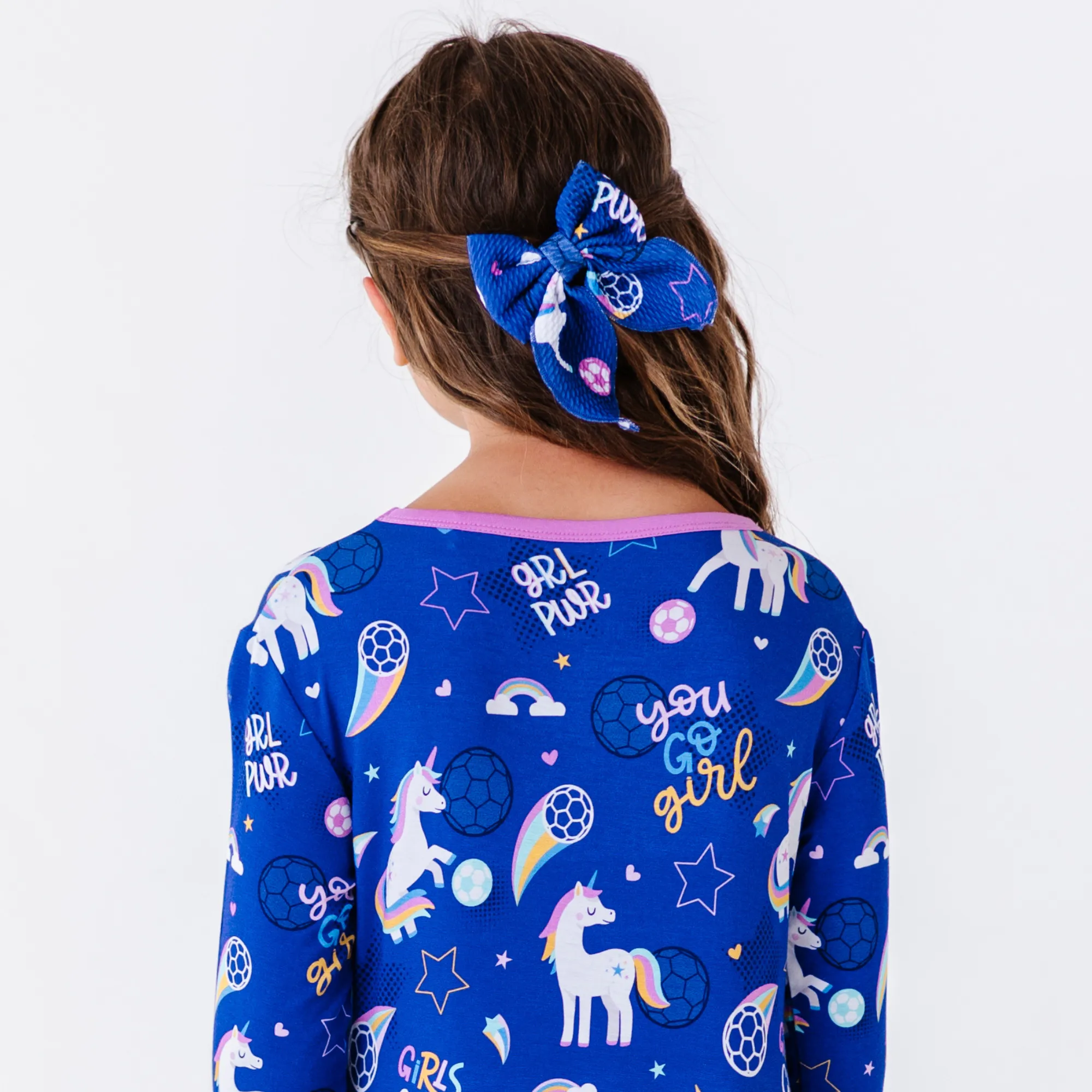 Unicorn Goals Clip  Bow