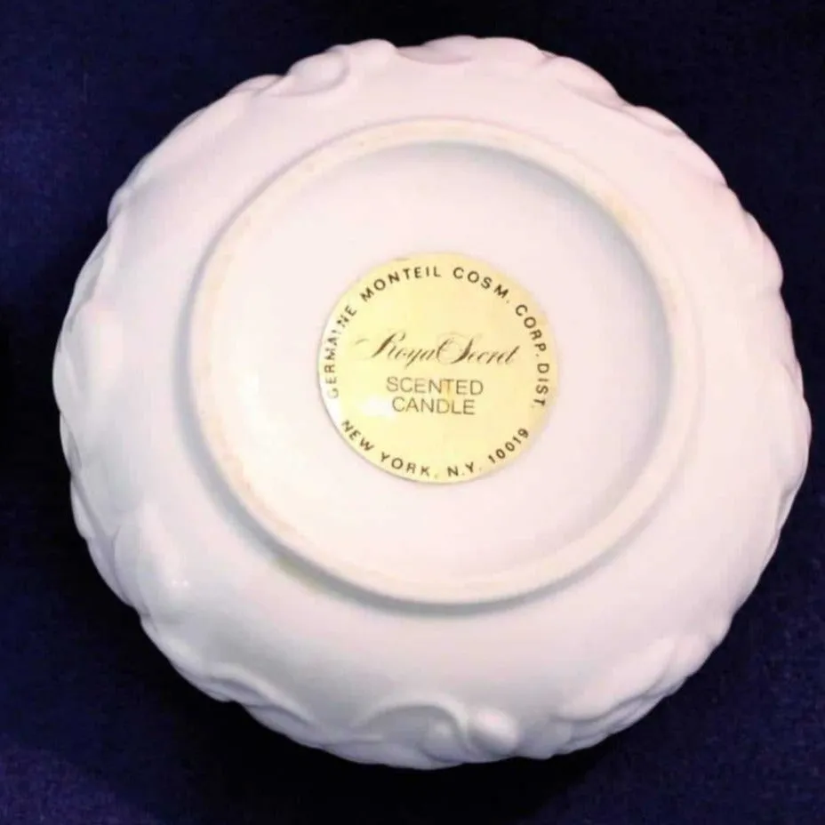 Vanity Jar, Germaine Monteil, White Porcelain, Japan, Vintage Promotional Items