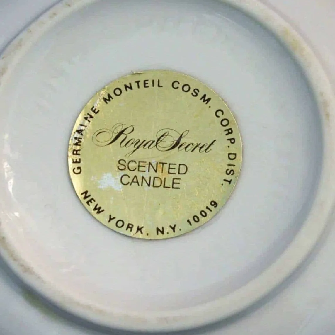 Vanity Jar, Germaine Monteil, White Porcelain, Japan, Vintage Promotional Items