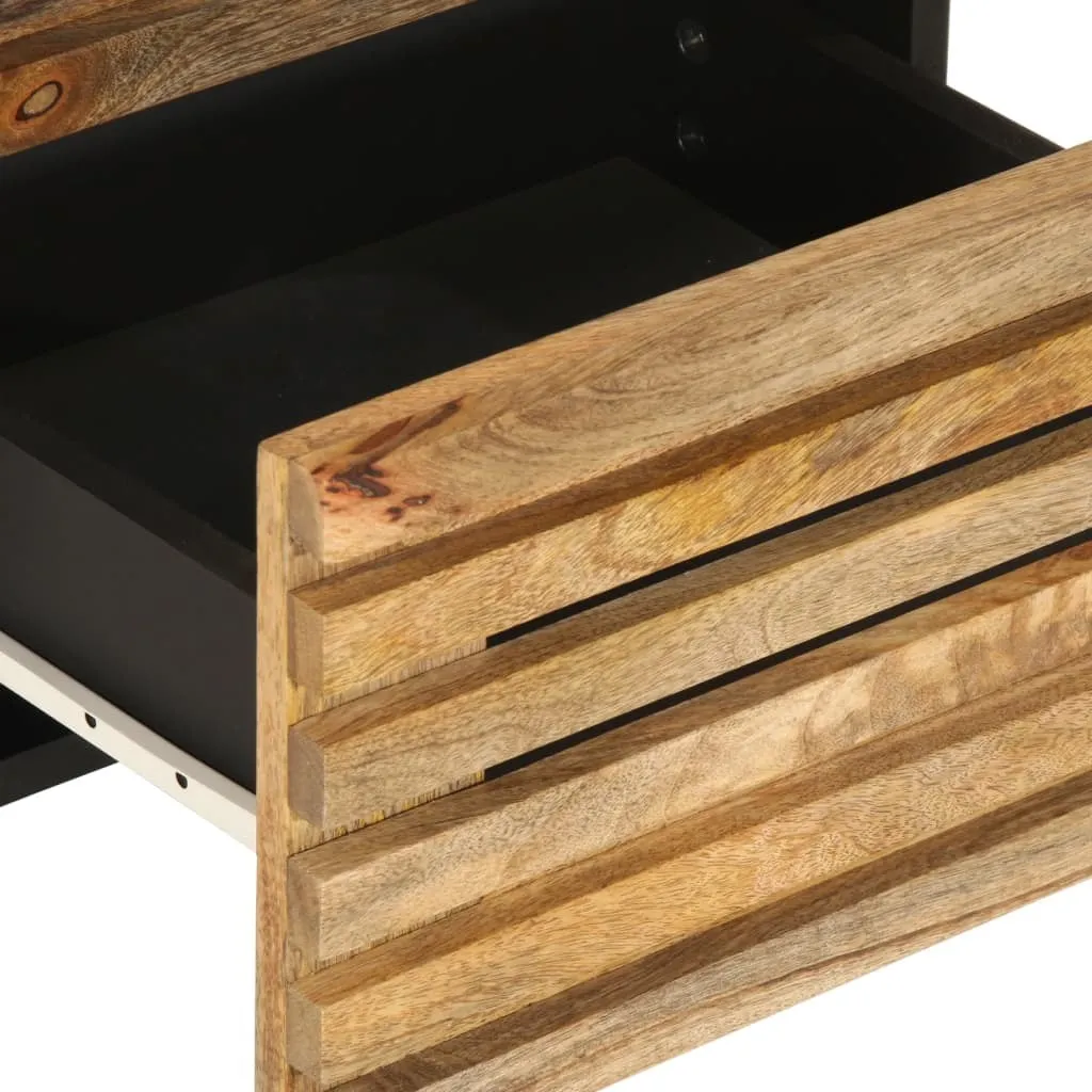 vidaXL Sideboard 40x34x75 cm Solid Wood Rough Mango