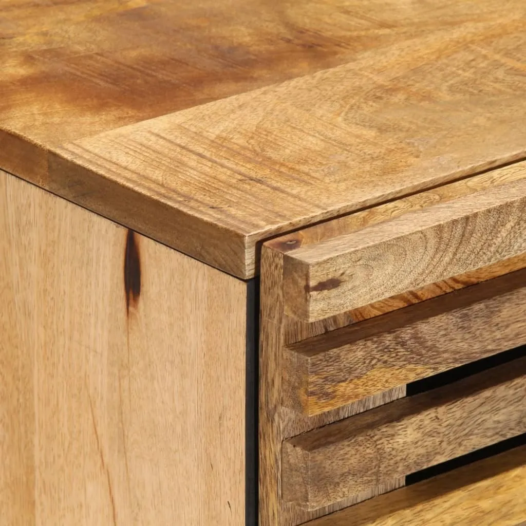 vidaXL Sideboard 40x34x75 cm Solid Wood Rough Mango