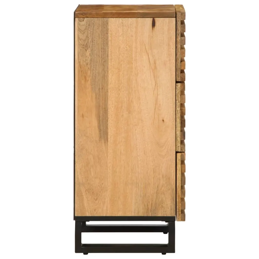 vidaXL Sideboard 40x34x75 cm Solid Wood Rough Mango