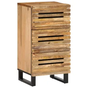 vidaXL Sideboard 40x34x75 cm Solid Wood Rough Mango