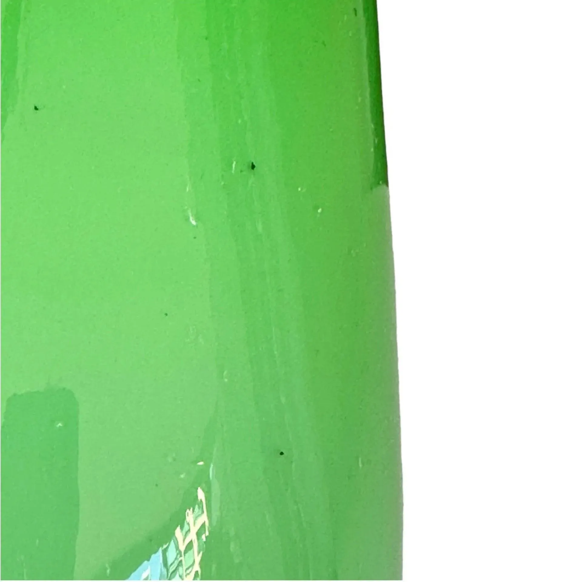 Vintage Empoli Green Cased Glass Vase | Hand-Blown Mid-Century Modern Scandinavian Style