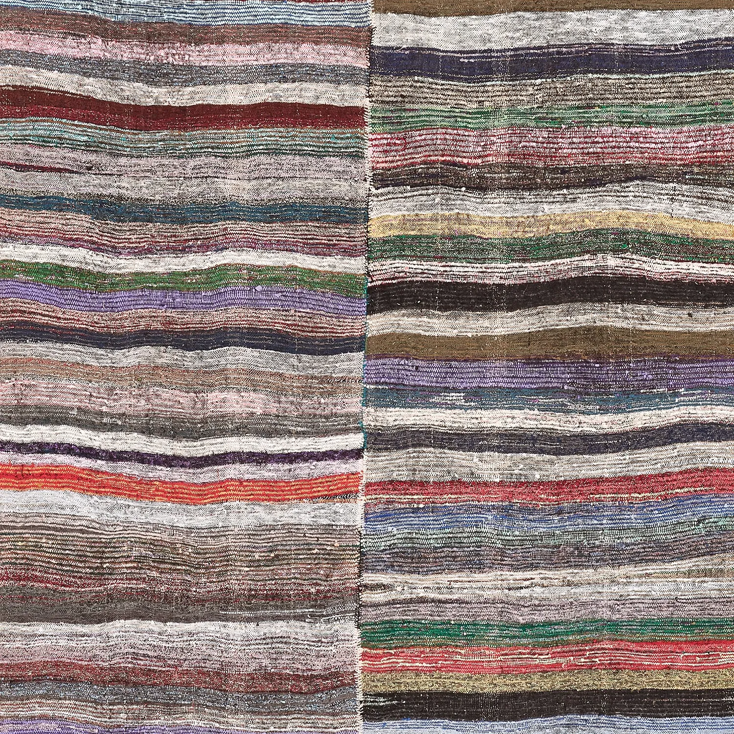 Vintage Flatweave Wool Rug - 7'8" x 14'6"