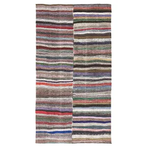 Vintage Flatweave Wool Rug - 7'8" x 14'6"