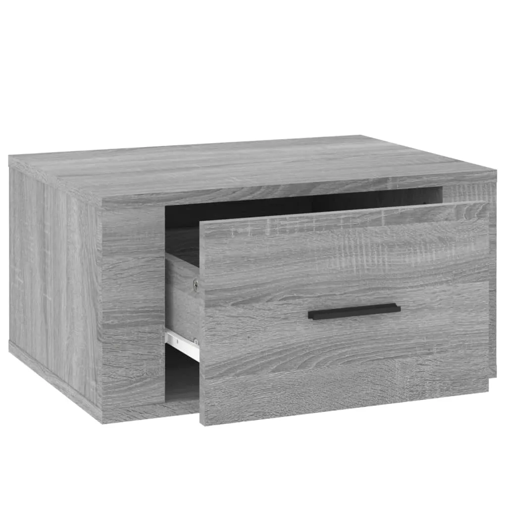 Wall-mounted Bedside Cabinets 2 pcs Grey Sonoma 50x36x25 cm