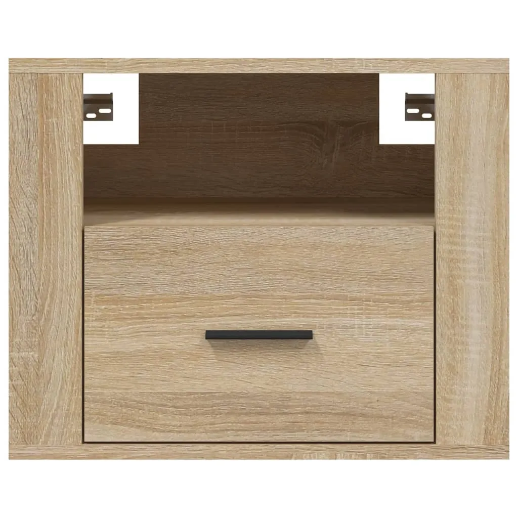 Wall-mounted Bedside Cabinets 2 pcs Sonoma Oak 50x36x40 cm