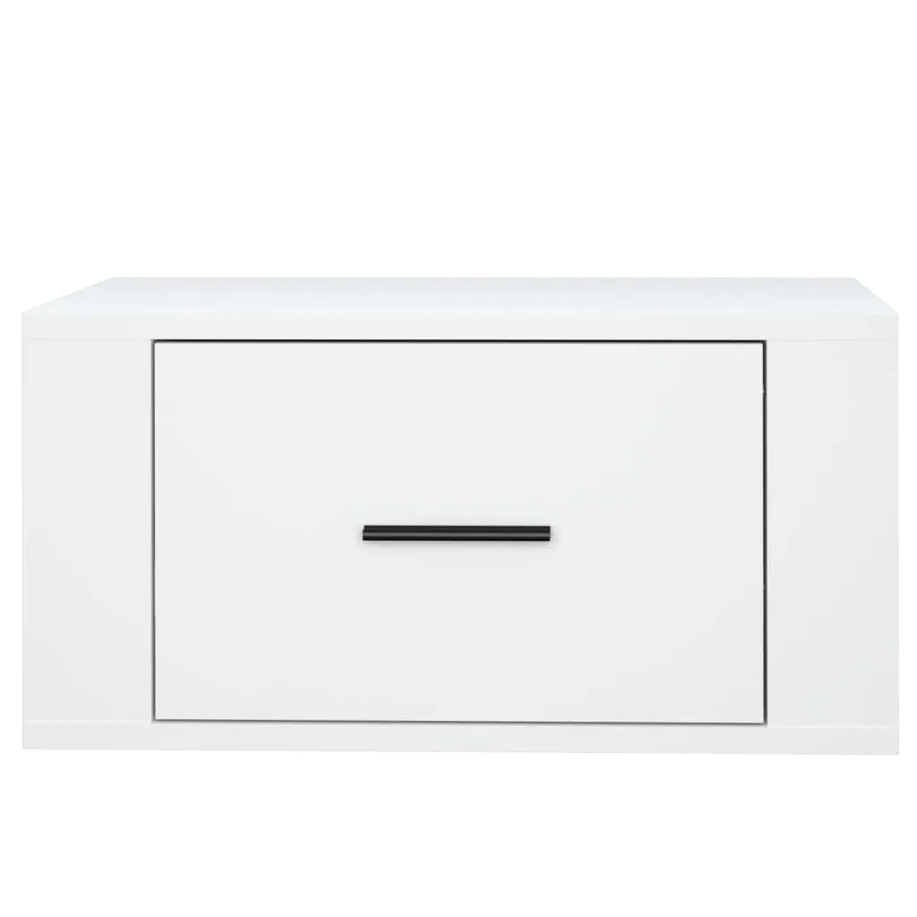 Wall-mounted Bedside Cabinets 2 pcs White 50x36x25 cm